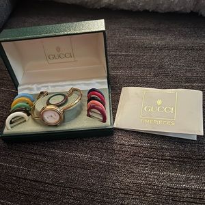 Vintage Gucci bezel watch